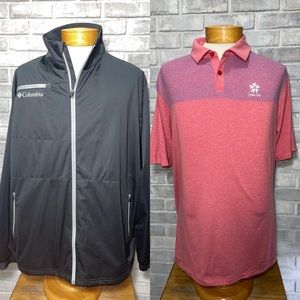 Columbia Golf Bundle - Golf Jacket and Golf Polo - Size XL